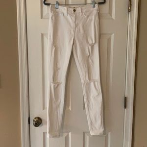 Hollister High Rise Super Skinny Distressed Jeans